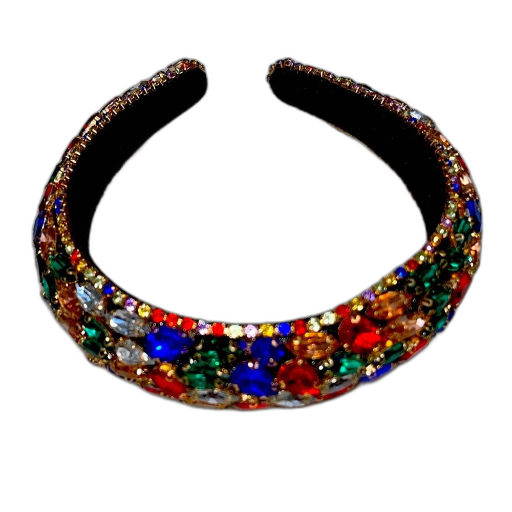 Colorful Faux ringtone diamond headband for woman